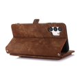 thumbnail image 3 of SaniMore Samsung Galaxy A25 Business Case (6.5" 2023), Zipper Wallet + Magnetic Clasp + Card Slots + Flip Kickstand + Wrist Strap [Shockproof Anti-fall] Full-body Protective Shell, Brown, 3 of 9