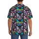 thumbnail image 3 of Fotbe Happy Kitten Faces Camisa Estampada de Manga Corta para Hombre, Casual de Verano, Estilo Playero, Sin Arrugas-Small, 3 of 5