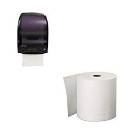 KITKIM11090SJMT7000TBK Value Kit KLEENEX 11090 White Hard Roll Paper Towels KIM11090 and San Jamar