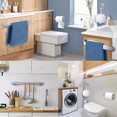 thumbnail image 4 of Kit De Ganchos De Baño BLOOSOM 8 Uds Plata Autoadhesivos de Acero Inox, 4 of 4