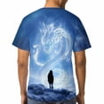 thumbnail image 5 of LAOLIUSN Men's Dragon Graphic T-Shirt, Fantasy Allover Print Tee, 88% Polyester 12% Spandex, Short Sleeve Casual Shirt, Sizes S-4XL, 5 of 7