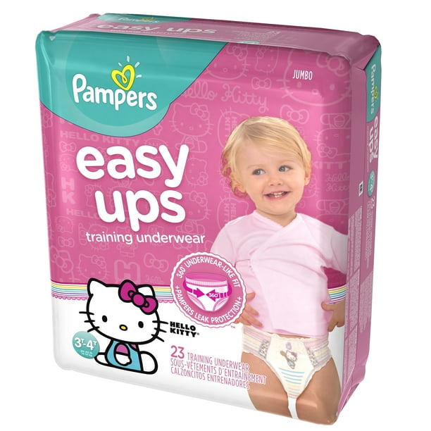 Pampers Easy Ups Training Underwear Girls Size 5 3T4T 23 Count