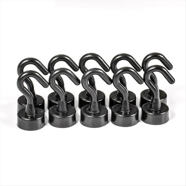 20 Piezas Magnéticos Gancho Magnético de Pared Sin Perforaciones para Llaves Colgador para Colgar Abrigos Cocina Nevera Baño Organizador de Oficina