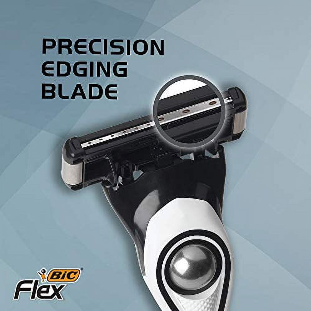 BIC Flex 5 Hybrid Men's 5-Blade Disposable Razor, 1 Handle and 10 Cartridges