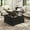 Black, variant on ANPOO 36” Square Lift Top Coffee Table with Power Outlets & Movable Wheels, Farmhouse Coffee Table w/Large Hidden Storage, Multi-Function Lift Wood Center Table for Home, Office,Rustic White