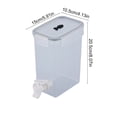 thumbnail image 3 of 2L Plastic Water Dispenser with Faucet and Lid, Leakproof Beverage Container for Refrigerator, Iced Tea, Fruit Infuser, Camping and Parties, 3 of 6