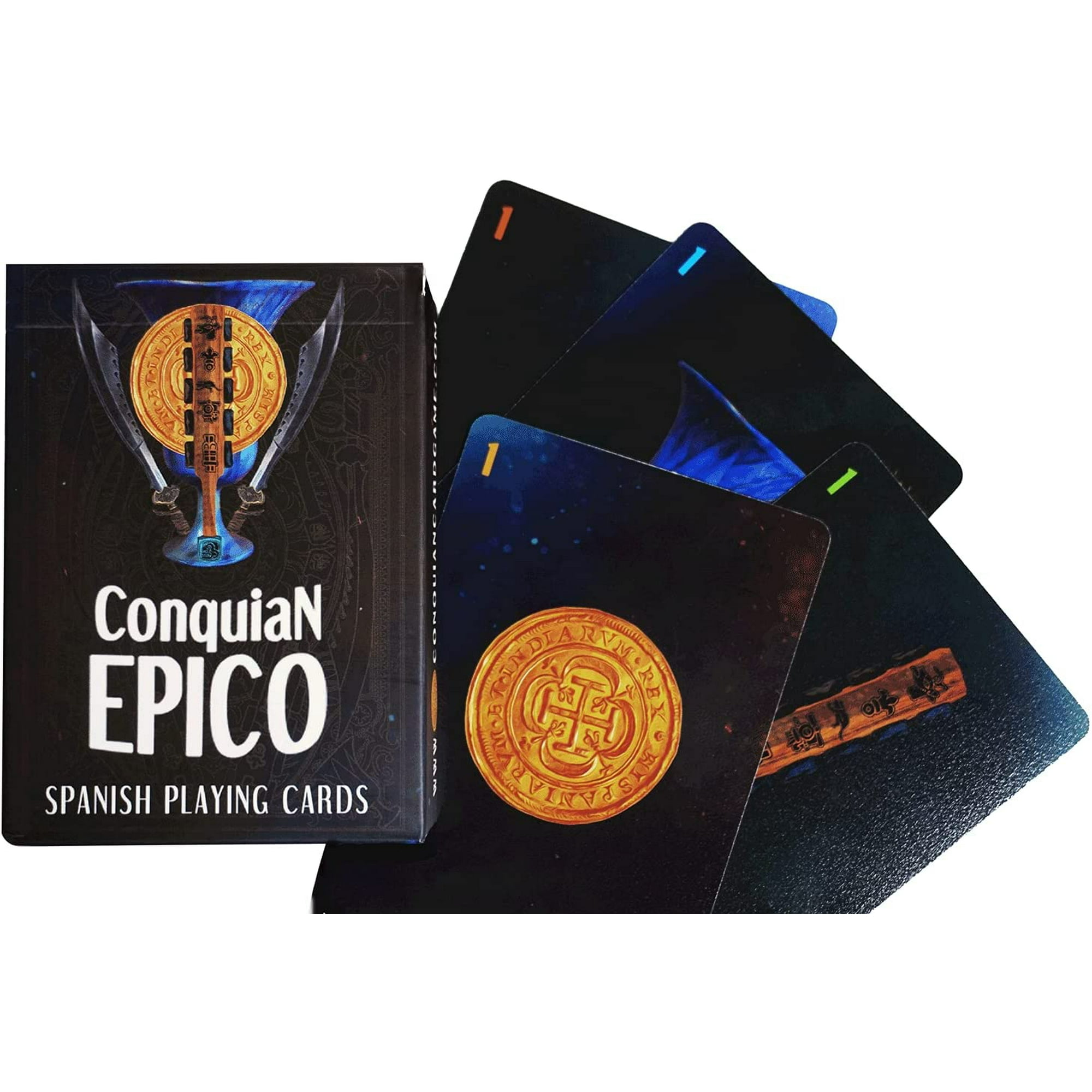 Conquian, Naipes, Barajas Espanola, Briscas, Spanish Playing Cards,  Conquain Epico Plastic Deck - Conqueror Series 1 - - | Walmart Canada