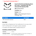 thumbnail image 2 of Front Tie Rod End and Adjusting Sleeve Kit 6 Piece - Compatible with 1987 Chevy R20 Suburban RWD, 2 of 2