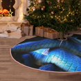thumbnail image 5 of Sikiie Blue Viper Snake Nativity Christmas Tree Skirt, Jesus Christian Winter Holiday Tree Mat Decoration(30-48IN)48", 5 of 6