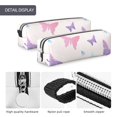 thumbnail image 6 of XMXT Leather Pencil Case, Fantasy Pink Butterfly Print Large Capacity Pencil Pouch for Student Teens Women, 6 of 9