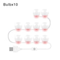 thumbnail image 1 of LED Makeup Mirror Lamp Bulb Makeup Lights USB Wall Light 2/6/10/14pcs Dimmable Dressing Table Lighting Lamp ,Widely Use, 1 of 7