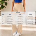 thumbnail image 3 of Edvintorg Yoga Pants with Pockets for Women Solid Color High Waisted Casual Athletic Pant Flare Trouser Fashion Clothing Khaki S-2XL, 3 of 8