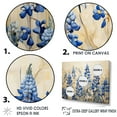 thumbnail image 3 of Designart "Mystical Blue Bonnets Grasslands" Blue Bonnets Picture Framed Wall Art Living Room, 3 of 5