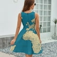thumbnail image 6 of World Political Map with Countries, Cities Roads Lakes And Rivers Sundress Sleeveless Dress Summer Women Clothes Dress for Women Dresses, 6 of 7