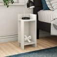 thumbnail image 3 of JV Home Elos Collection Stylish Nightstand | End Table for Living Room, Bedroom 24 inch Left Module White, 3 of 7