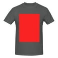 thumbnail image 4 of Bingfone Red Men'S Loose Fit Short-Sleeve Pocket T-Shirt, 4 of 7