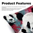 thumbnail image 2 of Panda Pillow Covers Set with Unique Patterns - 16x16, 18x18, 20x20 Inches - Set of 2 Elegant Pillow Inserts, Throw Pillows Covers for Home for Any Occasion, 2 of 6