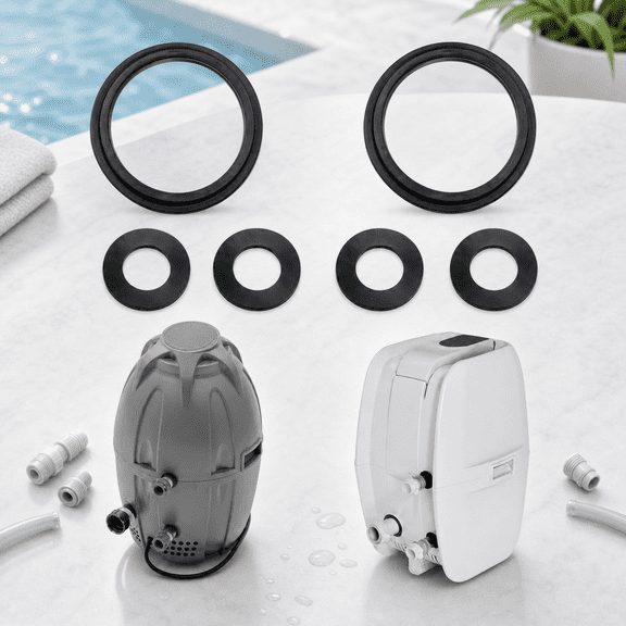 Connector Seal Washer Air Pump Washer for 54xxx, 90xxx, 600xx, and 1380x Inflatable Hot Tub Hearter Spa Replacement Parts (2A 4B/C)