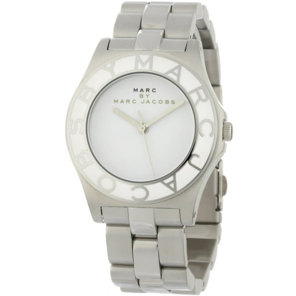 Marc Jacobs Women's 36mm Steel Bracelet & Case Quartz White Dial Analog Watch MBM3048