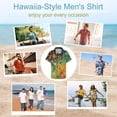 thumbnail image 6 of Ink Texture Watercolor Men's Shirt Short Sleeves Printed Button Down Summer Shirts, 6 of 6