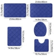 thumbnail image 2 of Bath Rug 5 Set, Bathroom Rugs for 5 Pcs Toilet Mats Universal Soft Comfortable Water Absorption Non-Slip Thick Machine Washable, 2 of 7