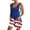 18#Dark Blue, variant on Women's American Flag Romper Women’s American Flag Independence Day Outfit Patriotic Romper Red, White, and Blue Tank Shorts