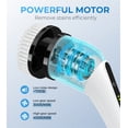 thumbnail image 6 of BIMZUC Electric Spin Scrubber, Cordless Cleaning Brush, 7 Replaceable Heads, Extendable Handle, White, 6 of 10