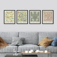 thumbnail image 2 of PixonSign Framed Posters William Morris Abstract Floral Patterns Prints, Set of 4 Country Farmhouse Vintage Flower Wall Décor, Adhesive Canvas Wall Art, Modern Home Artwork - 11"x14" Black, 2 of 5