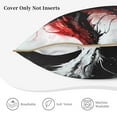 thumbnail image 3 of KLL Cool Black And White Dragon Decorative Throw Pillow Covers Velvet Soft for Couch Sofa Bedroom Living Room Outdoor (No pillow core)- 18"x18", 3 of 5