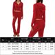 thumbnail image 2 of Pantalones Estilo deportivo Cárdigan Sudadera con capucha Top Pantalones Casual Mujer Traje de vacaciones asimétrico Ygjytge Rojo T L para Mujer, 2 of 5