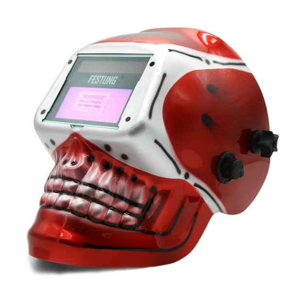 MIG/TIG Auto Darkening Welding Helmet Mask Replaceable Battery