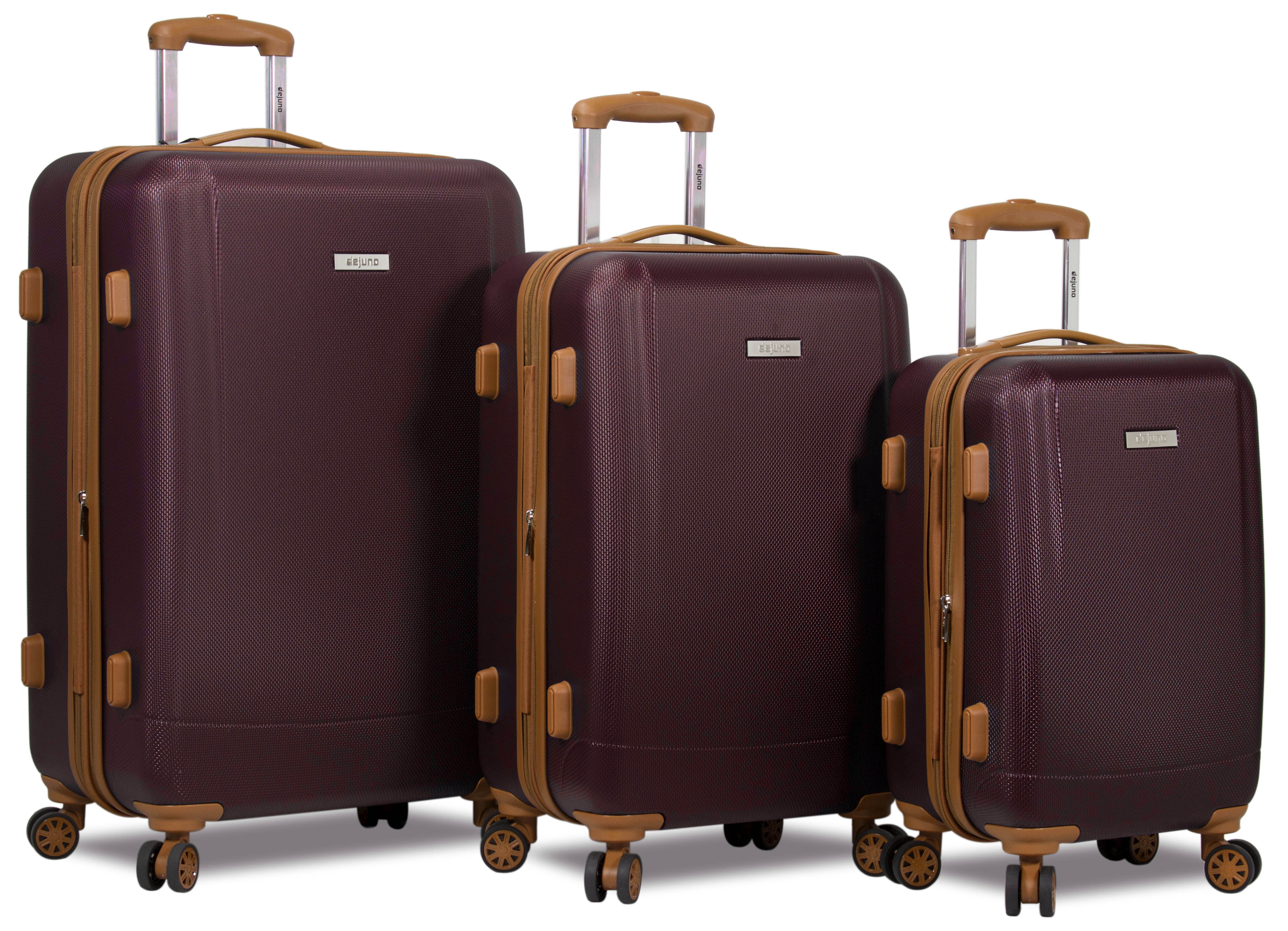 Dejuno Legion 3PC Hardside Spinner TSA Combination Lock Luggage Set