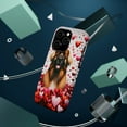 thumbnail image 3 of DistinctInk MagSafe Tough Case for Apple iPhone 14 Pro (6.1" Screen) - Valentine's Day Leonberger - Tempered Glass Back, 3 of 6