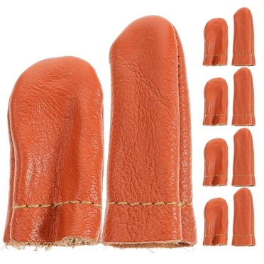 WEAVILUX Leather Thimbles for Hand Sewing Thimble 20Pcs White 2.36X1.18X0.20inch