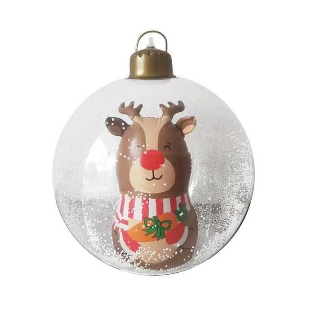 Hbdhejl Inflatable Christmas Ornaments Pvc 24 Inch Large Christmas Inflatables Decorations Outdoor Inflatable Ornaments For Outdoor Yard