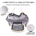 thumbnail image 4 of Bolsas de playa extra grandes, impermeables y a prueba de arena para las vacaciones de verano Imprescindibles para la playa de lona extra grande e impermeable, 4 of 5