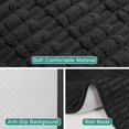 thumbnail image 4 of Funda de sofá Foxdecor, lavable, 58 x 82 pulgadas para 3 cojines, color negro, 4 of 7
