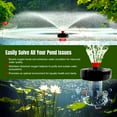 thumbnail image 6 of Foxlux Pond Fountain Aerator 750W, 1HP 15000 GPH Floating Aerating Pump with Stainless Steel Body, 120ft Power Cord & Multifunctional Timer for Small & Large Ponds & Lakes (AC120V)  1 Count per pack, 6 of 8