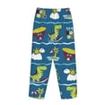 thumbnail image 5 of Bingfone Pajamas For Women,Dinosaur On The Beach Vacation Pajama Pants With Pockets-Small, 5 of 9
