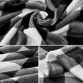 thumbnail image 2 of Fleece Throw Blankets, Black and White Buffalo Plaid Throw Blanket for Couch Sofa Bed, Soft Warm Fuzzy Cozy Plush Checkered Blanket, Lightweight Farmhouse Decor 50" x 60", 2 of 6