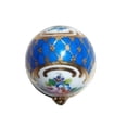 thumbnail image 2 of Blue Gold Perfume Bottle 2.75" Limoges Porcelain Egg Box Limoges Box Porcelain Figurine, 2 of 6