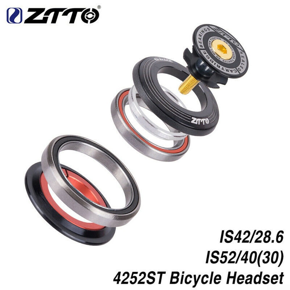 MTB Bike Headset 1 1//8/"-1 1//2/" Tapered OD Ø 42//52mm Tube Fork Straight Component