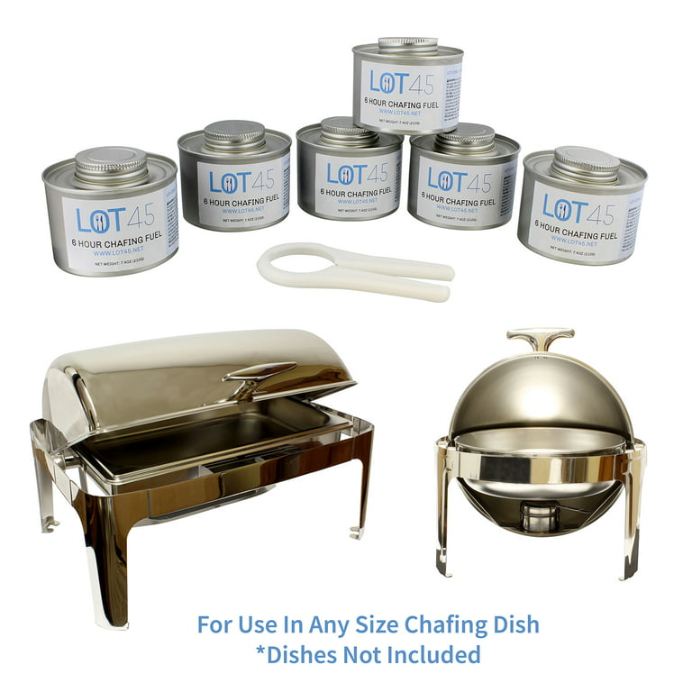 Chafing Fuel Hour Dish Food Buffet Wick 12 pack Cans Heat Warmer
