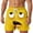 23-Yellow, variant on Mens Swim Trunks Funny Expression Graphic Lightweight Mens Shorts Drawstring Waist Mens Bathing Suit Beach Swimwear