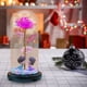 thumbnail image 4 of La cubierta de cristal florece la lámpara LED artificial con pilas de la luz LED de Rose para las mujeres, 4 of 5