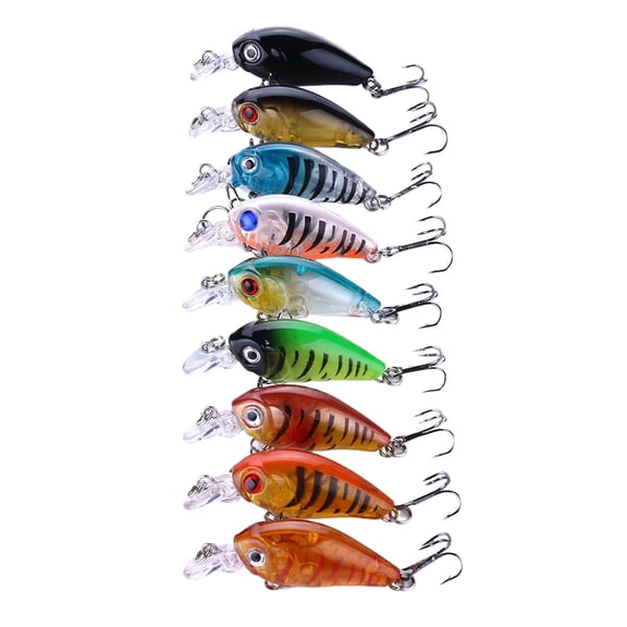 Fishing Gear Mouth Fishing Set 9/Bag Hook Small Crankbait Kit for Freshwater Angling Convenience and Versatility