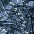 thumbnail image 5 of Ambesonne Ocean Window Valance, Tropic Fish Moss Leaves, 54" X 18", Blue Indigo Royal Blue, 5 of 5