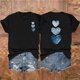 thumbnail image 1 of Fiudx Ofertas y Liquidaciones Camiseta de Manga Corta con Cuello Redondo y Estampado Informal a La Moda para Mujer, 1 of 3