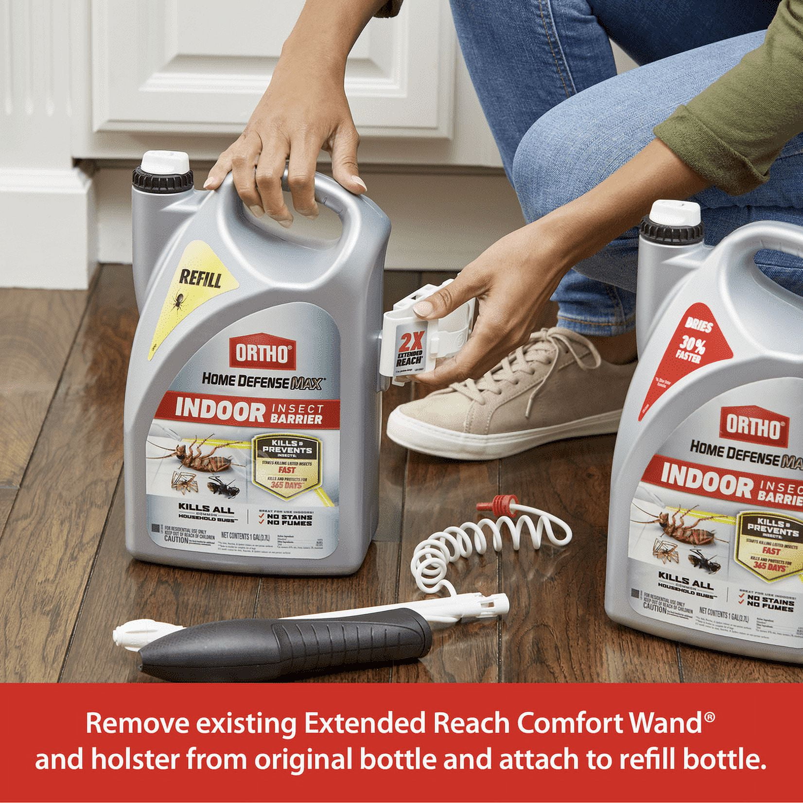 Ortho Home Defense Max Indoor Insect Barrier Refill, Kills Ants and Roaches, 1 gal.