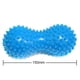 thumbnail image 2 of Bola de masaje Forma de maní Fitness Estrés Relax Body Spiky Masajeador Azul, 2 of 5